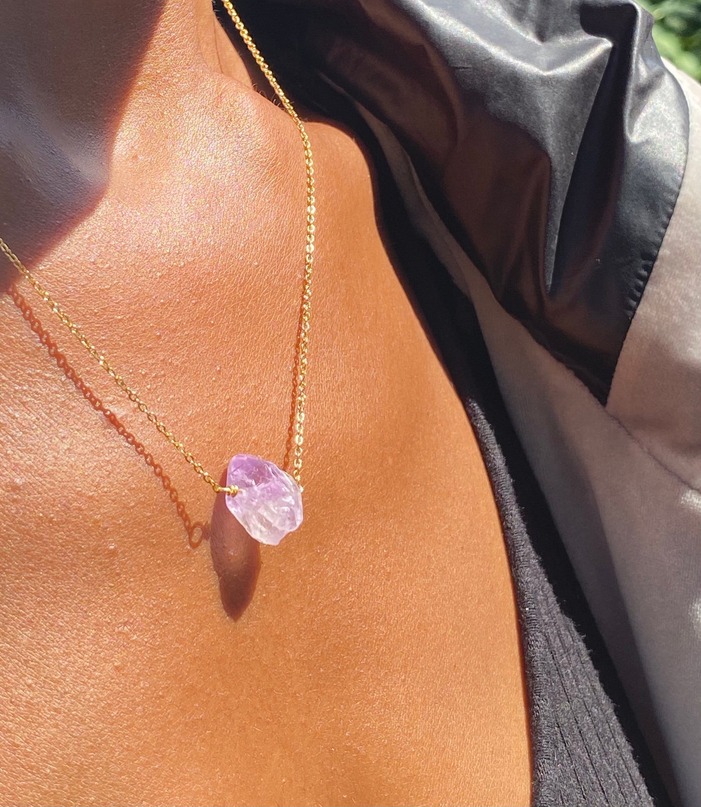 Light Amethyst Gold Filled Necklace