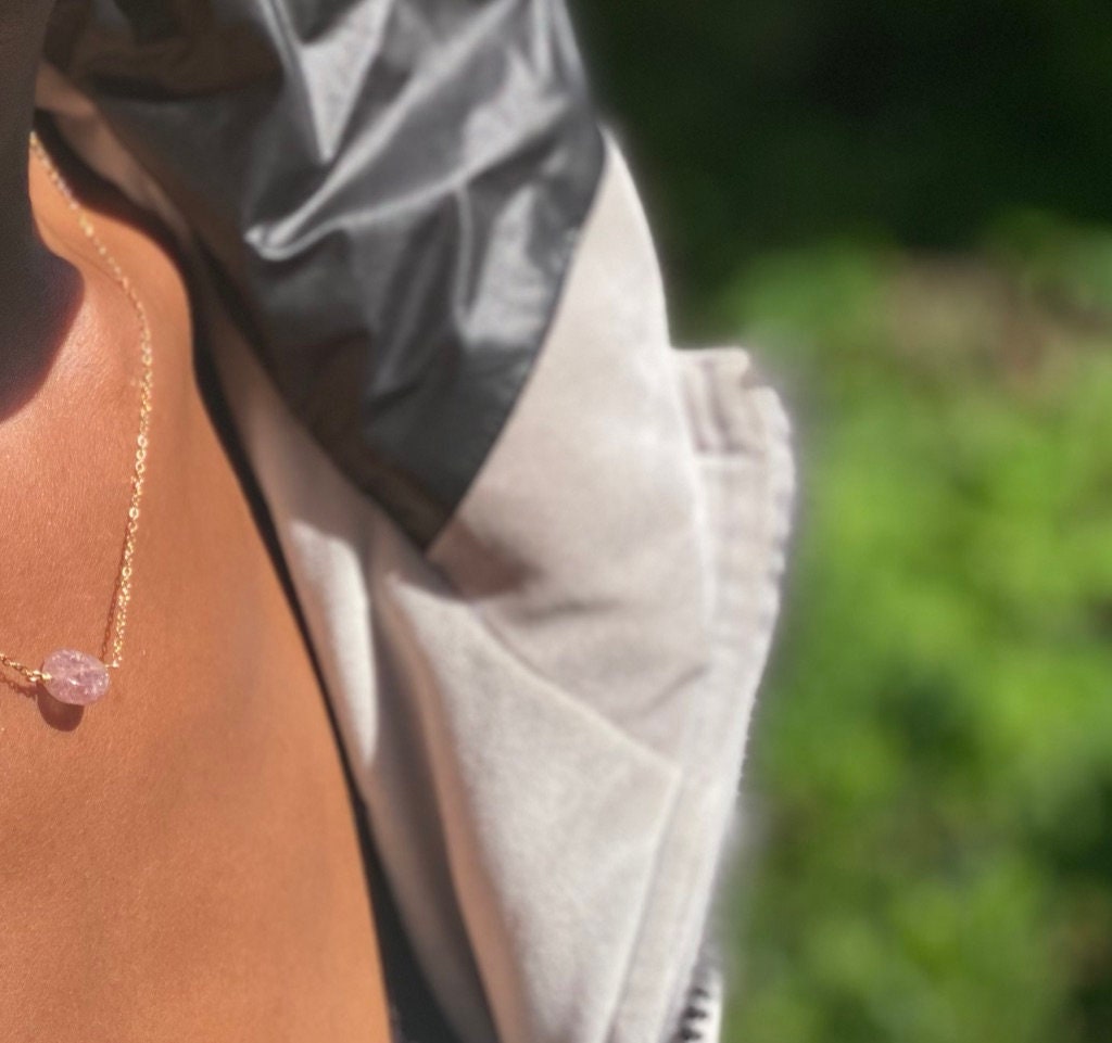 Gold Filled Rose Quartz Necklace