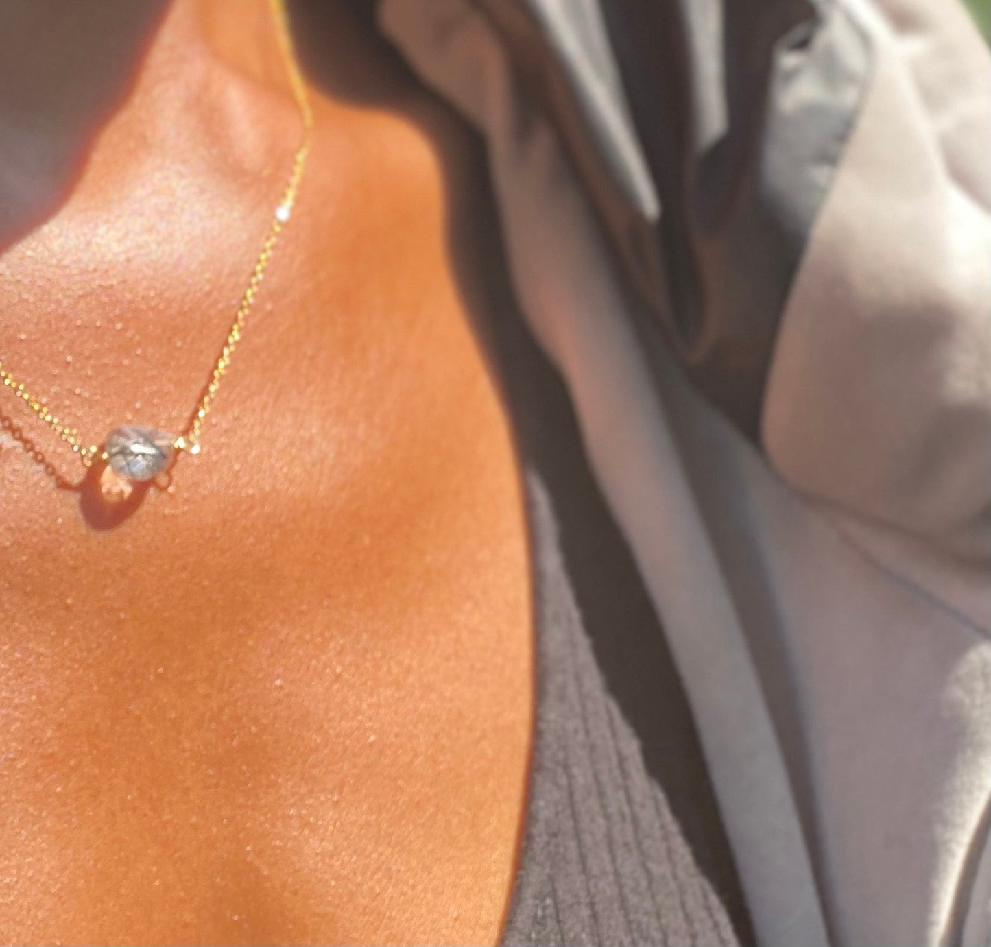 Gold Filled Rutilated Quartz Necklace