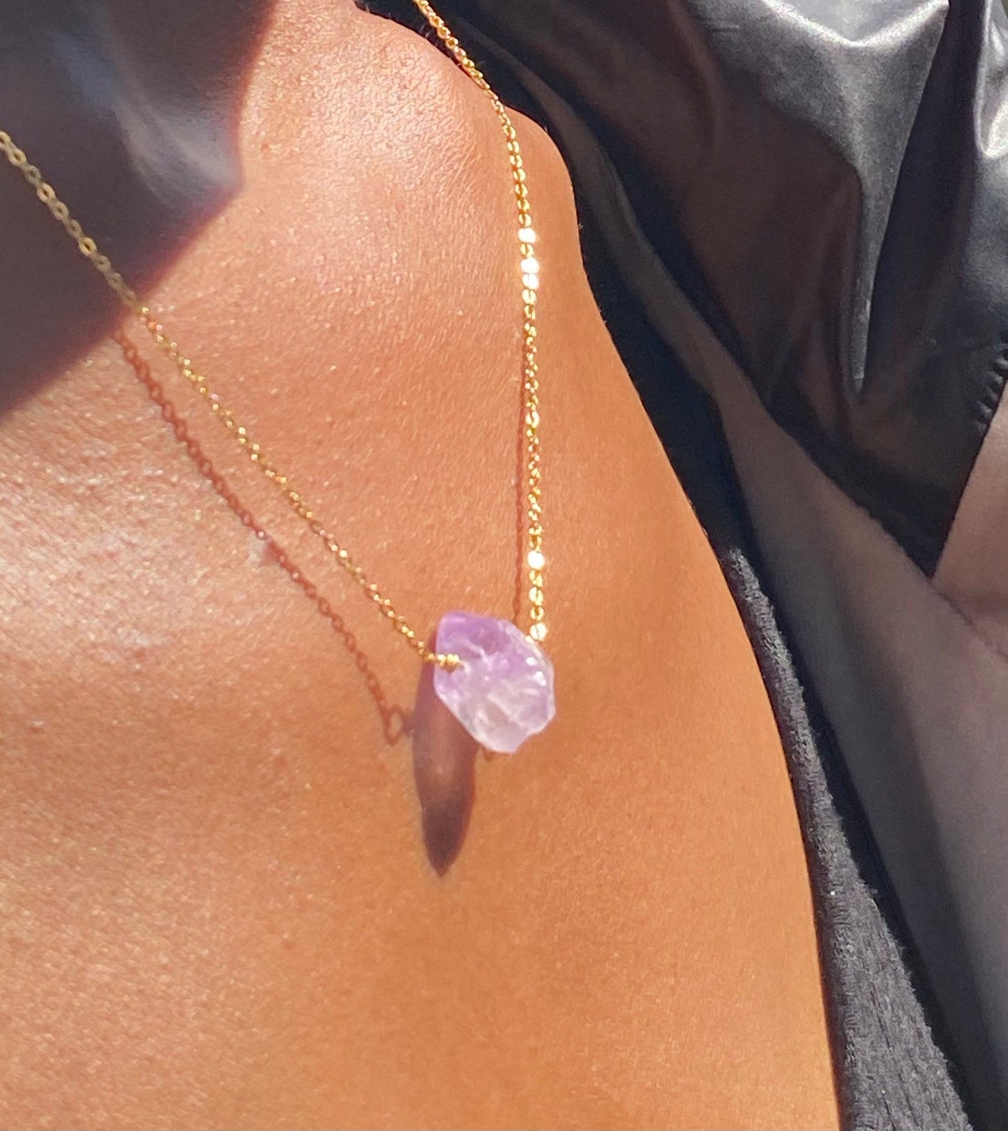 Light Amethyst Gold Filled Necklace