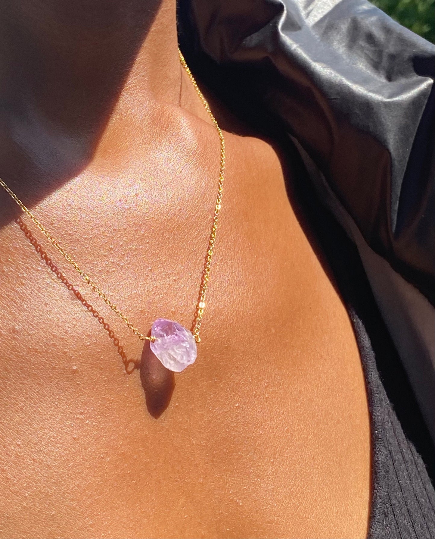 Light Amethyst Gold Filled Necklace