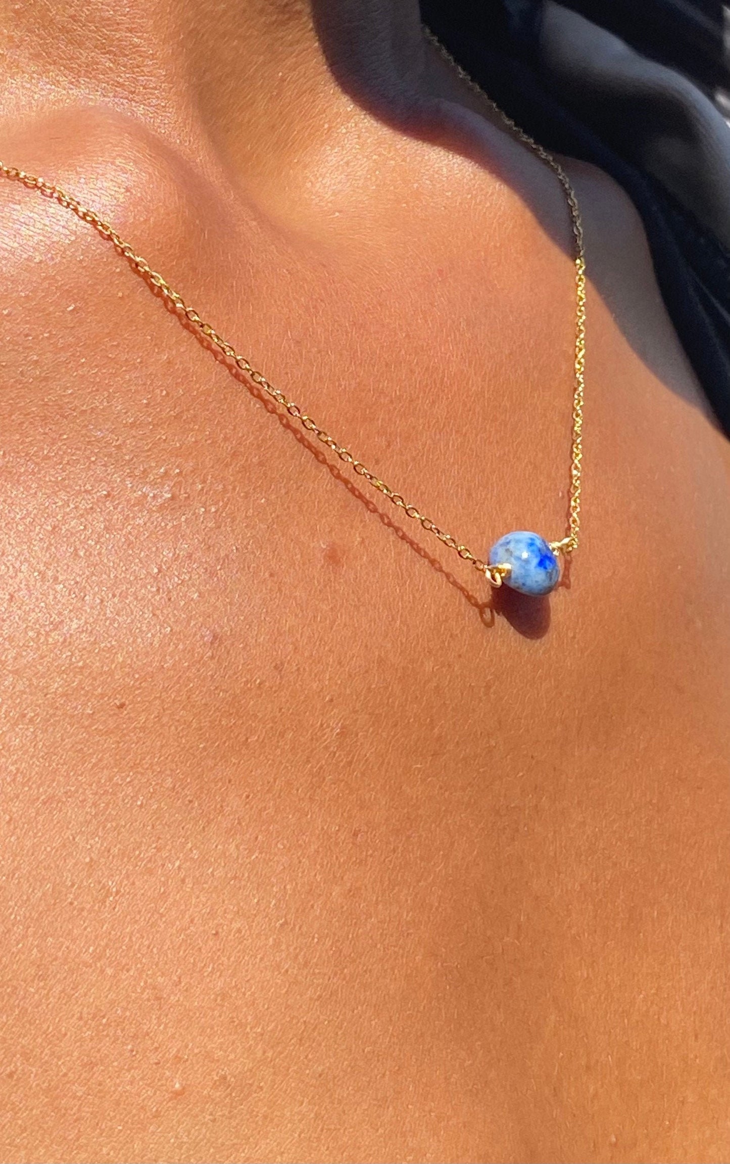 Gold Filled Lapis Lazuli Necklace