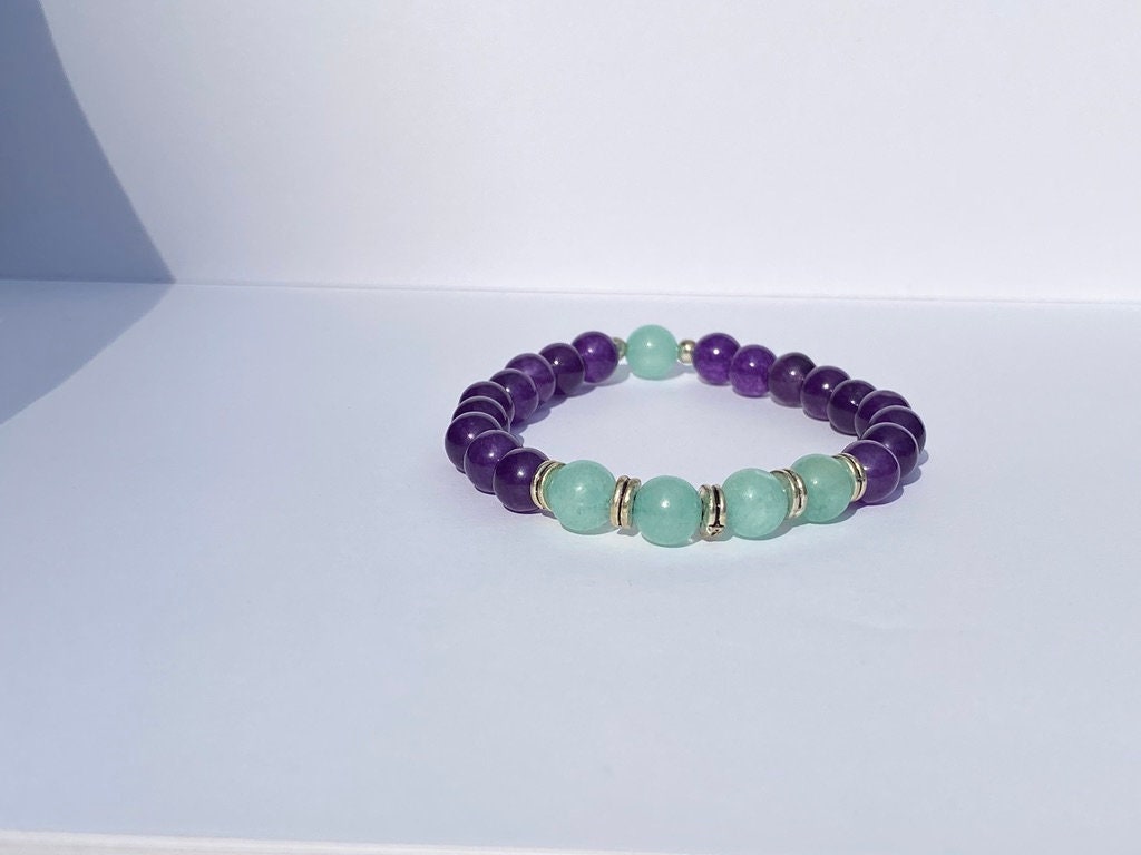 Amethyst Mala Beaded Bracelet