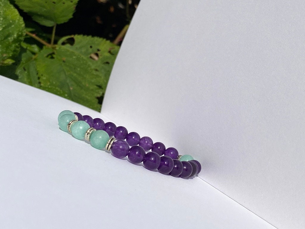 Amethyst Mala Beaded Bracelet