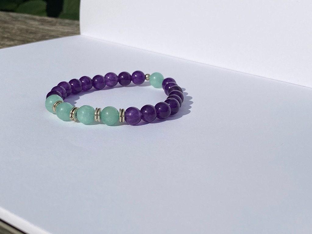 Amethyst Mala Beaded Bracelet