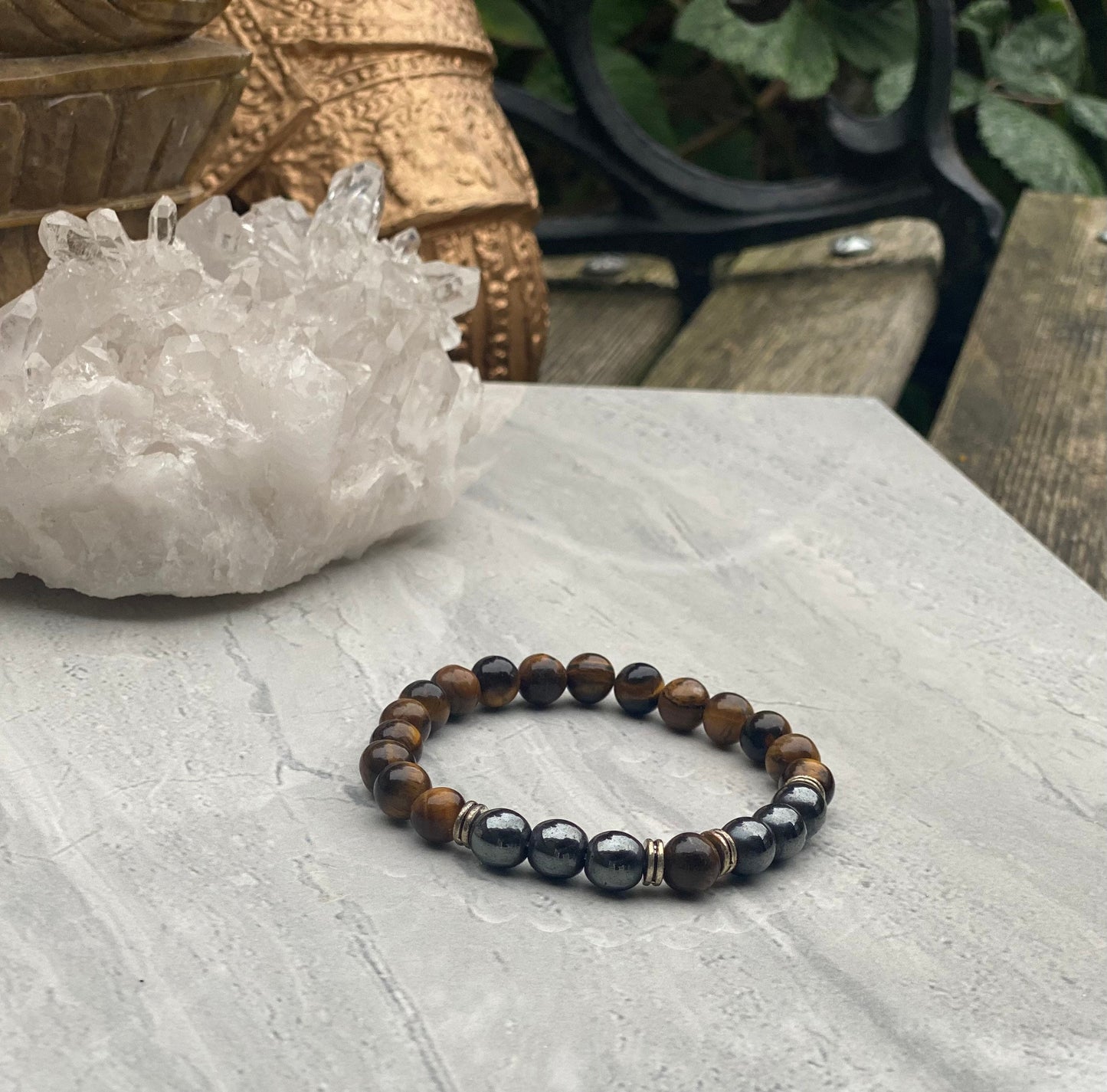 Tiger'e Eye Beaded Bracelet