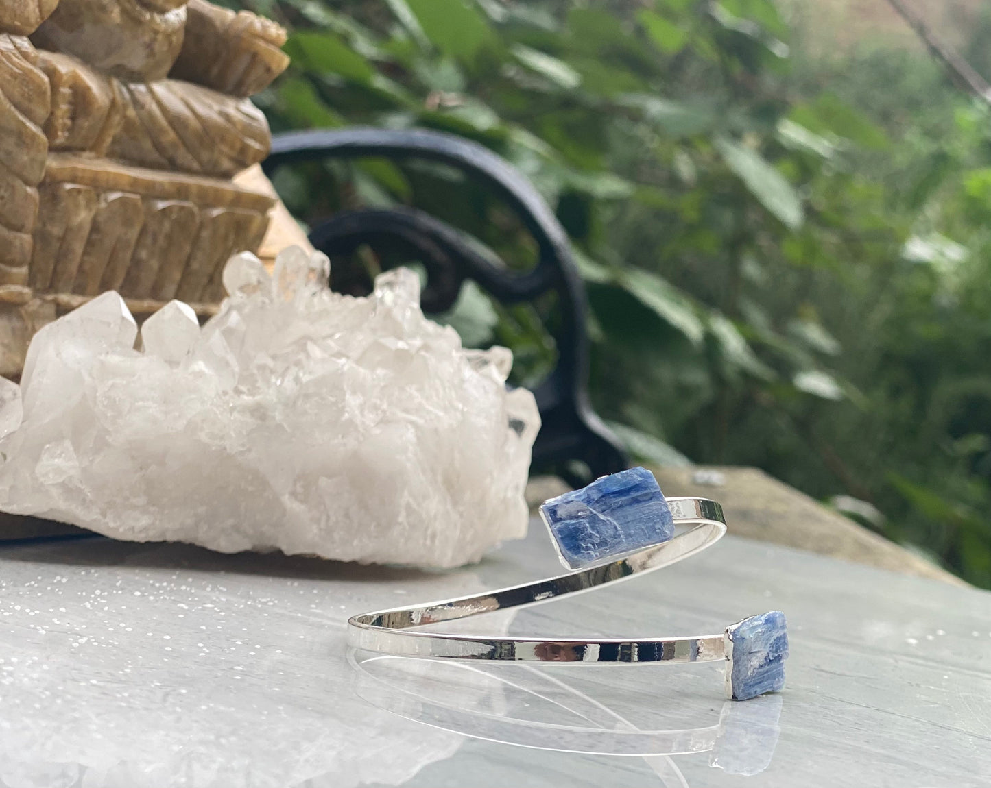 Blue Kyanite Cuff Bracelet